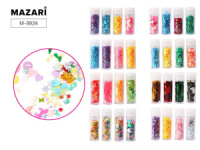 Пайетки  декоративные  в тубе SEQUIN MIX, ассорти, ЦЕНА ЗА 4 ШТ.