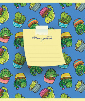 Тетрадь А5 12л кл. ПЗБМ "Лама и друзья" тисн.фольгой, белизна 100%