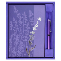 Набор Ежедневник недат А5 кожзам., мягк.пер., 120л. + ручка "Виннер сиреневый" ляссе