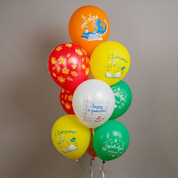 Шар с рисунком 12"  Праздник 1 Сентября! Вперёд к знаниям! 30 см 25 шт. в уп.