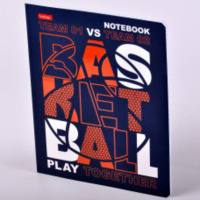 Тетрадь А5 48л кл. Hatber "В движении" мат.лам., 3Dлак, 5 диз.в блоке, белизна 98%