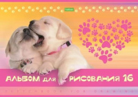 Альбом А4 16л скоба "Ассорти"  пл. 100 гр/м