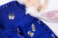 Термоаппликация 3,6*4,7см "Собака-космонавт"