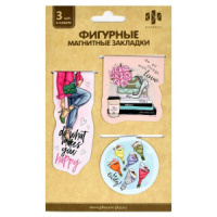 Набор закладок магнитных  3шт., Эстетика