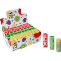 Ластик deVENTE "Tutti-Frutti" 50*17мм, в форме цилиндра, ассорти