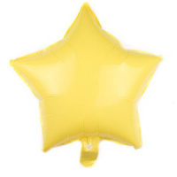 Шар фольга 18" "Звезда" желтый 45 см