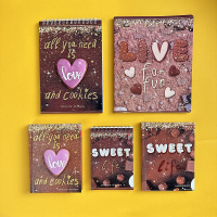 Блокнот А6 7БЦ  80л "Sweet life" клетка, глянц.лам.