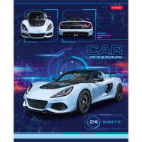 Тетрадь А5 24л лин. Hatber "Car Design" белизна 98%