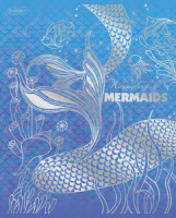 Тетрадь А5 48л кл. Hatber "Русалочки", фольгир., 5диз.в блоке, белизна 98%