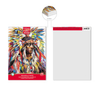 Альбом для акварели А4 20 л "Индеец", пл. 180 г/м, склейка