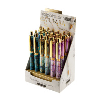 Ручка шар. BV автомат. "Carrara.Bright" 0,5мм, синяя, 3 вида