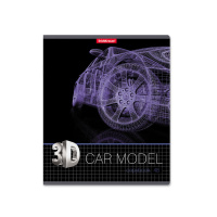 Тетрадь А5 48л кл. Erich Krause "3D Grid", УФ-лак