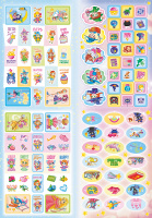 Альбом наклеек А5 4 стр., "Волшебники и феи" 100 шт