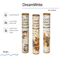 Ручка шар. BV "DreamWrite. Сказочный день" синяя,  0,7мм, 3 вида**