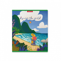 Тетрадь А5 48л кл. Erich Krause " Discover the World"матовая ламинация