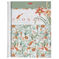Блокнот А6 7БЦ гребень  80л "Floral collection" кл., глянц.лам.