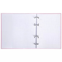 Тетрадь  А5  80л кл. на кольцах Hatber "NEWtone PASTEL. Розовый кварц" софт-тач