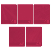 Тетрадь А5 48л ЛИН. Полиграф Принт " Viva Margenta" твин УФ-лак, белизна 100%