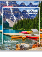 Тетрадь А5  80л кл. Проф-Пресс "Вдохновляющие виды" белизна 92%