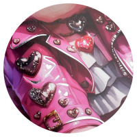 Скетчпад 195*195мм  40л., гребень, 100гр/м2 "Розовый микс"