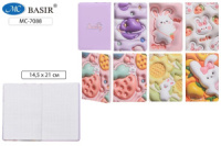 Записная книжка А5  80л. кожзам, тв.пер. "Забавный зайчик" кл.