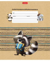 Тетрадь А5 12л косая лин. частая с доп.горизонт.лин. Hatber "Зоозаврики"  (ПРОПИСЬ), белизна 98%