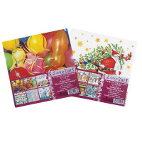 Салфетки бумажные для декупажа 33*33см "Рождественская композиция" 12шт/уп