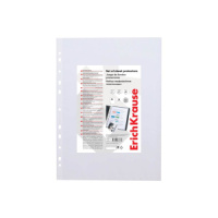 Файл с перфорацией А4 Fizzy Clear 40мкм/ 10 шт/уп., тиснение