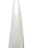 Пакет майка ПНД 30см+14см*55см 25мк "Ёлка" белый