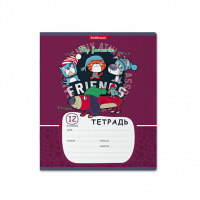 Тетрадь А5 12л лин. Erich Krause "Adventure Friends" MIX-PACK