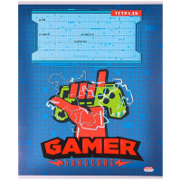 Тетрадь А5 12л кл. Проф-Пресс "Хардкорный геймер" 5 диз.в спайке*