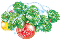 Плакат вырубной 23*22см "Ветка еловая с шишками" двухсторонний