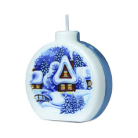 Свеча новогодняя "Новый год" шар , ассорти 5см