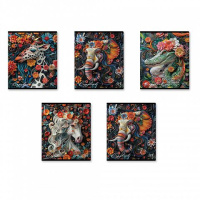 Тетрадь А5 48л кл. Erich Krause "Flower Animals", выборочный УФ-лак.