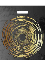 Пакет 45*38см (60мкм) с вырубной ручкой "Золотой круг" Ламинат ПВД