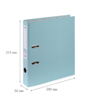 Регистратор А4  50мм PVC, Classic Lite. Pastel, персиковый, карман