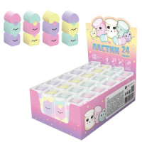 Ластик Феникс+ "Маршмэллоу" ассорти, 24шт., 4,8*2,3*0,5см, 3шт. в компл.