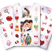 Альбом наклеек А6 6 лист. "100 наклеек. Девочка"