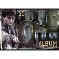 Альбом А4 30л скоба "Гарри Поттер"  пл. 100 гр/м