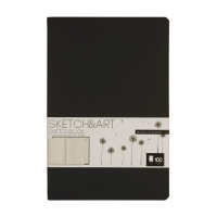 Скетчбук А5 100л., сшивка,100гр/м2, "SKETCHBOOK Sketch&Art. Original. Черный" бежевая