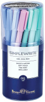 Ручка гелевая BV  0,5мм "SimpleWrite. Zefir" 0,5мм, черная