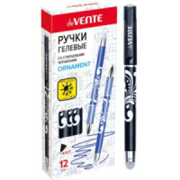 Ручка - шпион "deVENTE.Орнамент" гелевая, черная, 0,7мм, со стираемыми термочернилами