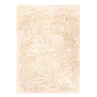 Дощечка для выжигания 28*21см "Обитатели водоема"