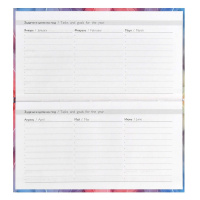 Планинг недат. 170*90мм  64л., интег.пер. "Нежные перья" мат.лам.