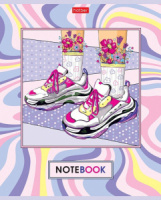 Тетрадь А5 48л кл. Hatber "Живи ярко!" глянц.лам., тисн.5 диз.в спайке, белизна 98%