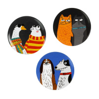 Набор закатных значков 3шт. "Арт-братва" 37мм