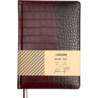 Ежедневник дат. 2024г А5 deVENTE Belcanto 352стр.,бордовый, тв.обложка,кожзам,ляссе, 70г/м2