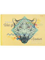 Альбом А4 24л гребень "Голова тигра - 1" пл. 100гр/м