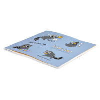 Блокнот 170*170мм  40л скоба "Люблю ПП" мат.лам., выб.УФ-лак, диз.блок