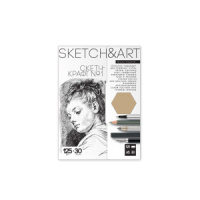 Папка для скетчинга А5 30л "SKETCH&ART" 125гр/м2, крафт